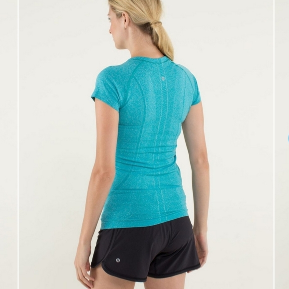 Lululemon Run: Swiftly Tech Short Sleeve - Surge Teal - Size 2 - Picture 13 of 15